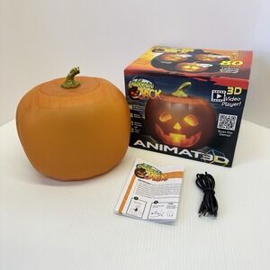 Jabberin Jack Talking Animated Pumpkin Head Halloween Decoration Jack-O-Lantern